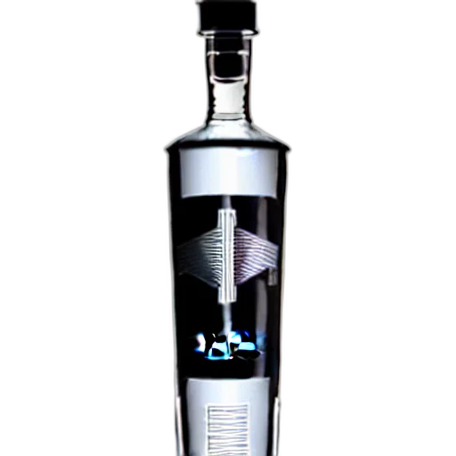 bottle, staff, weapon, 3d render transparent PNG cut-out