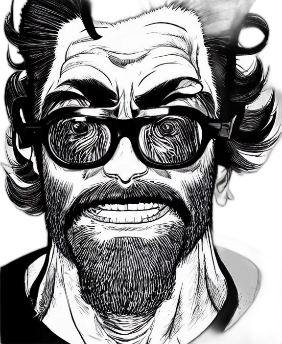 face, mask, comic book art, cartoon, concept art, pencil sketch, highly, detailed transparent PNG cut-out