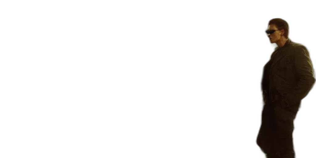staff, face, monochrome, pastel, terminator, movie, still, mixed transparent PNG cut-out