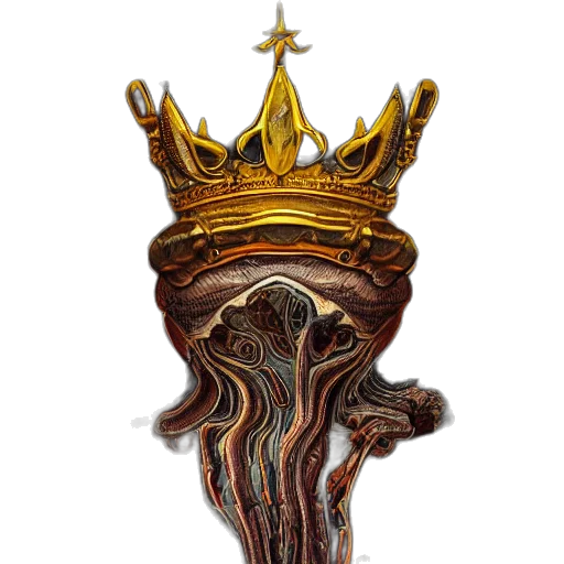 crown, staff, sword, jewelry, concept art, fantasy art, 3d render, photorealistic transparent PNG cut-out