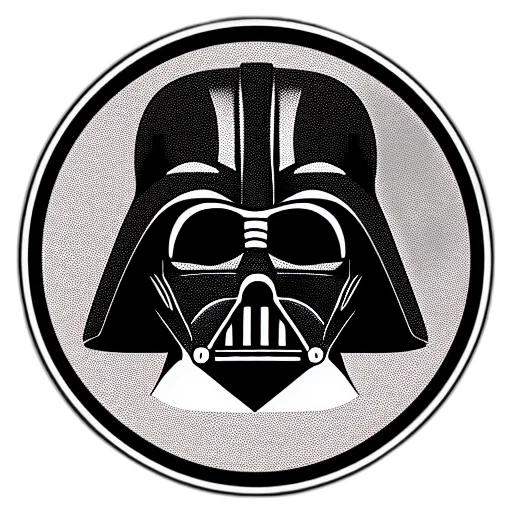 face, mask, staff, comic book art, cartoon, symmetrical, die, cut transparent PNG cut-out