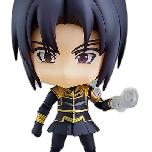 3d render, anime, nendoroid, shang, tsung, figurine, detailed, product transparent PNG cut-out