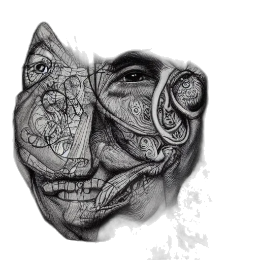 mask, face, creature, animal transparent PNG cut-out