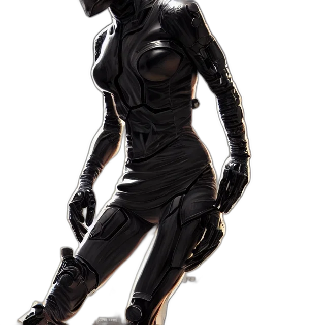 robot, dress, mask, concept art transparent PNG cut-out