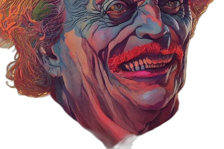 face, mask, creature, umbrella transparent PNG cut-out