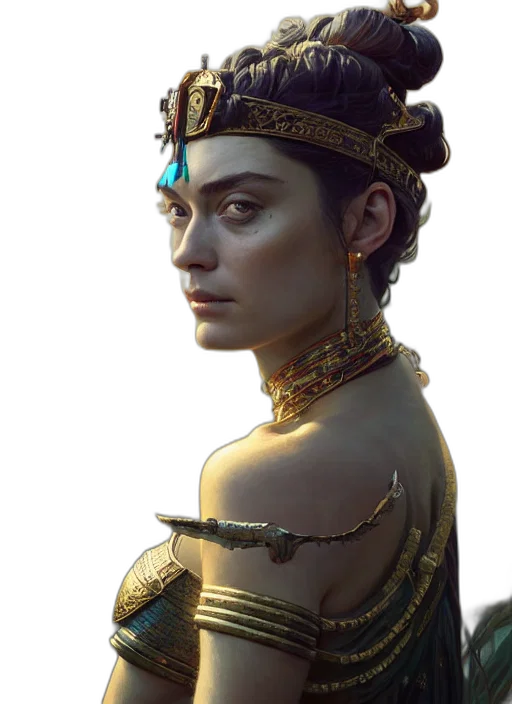 crown, jewelry, face, staff transparent PNG cut-out
