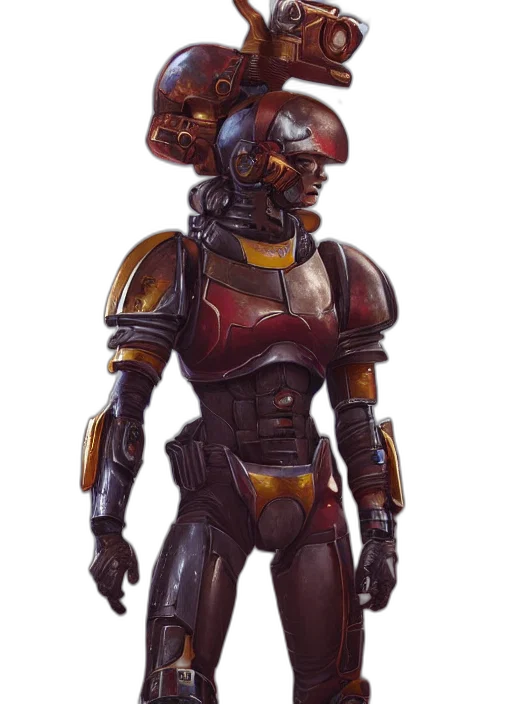 robot, concept art, 3d render, cyberpunk transparent PNG cut-out