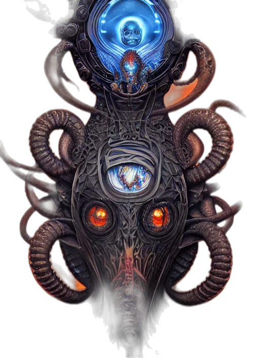 mask, creature, face, dragon transparent PNG cut-out