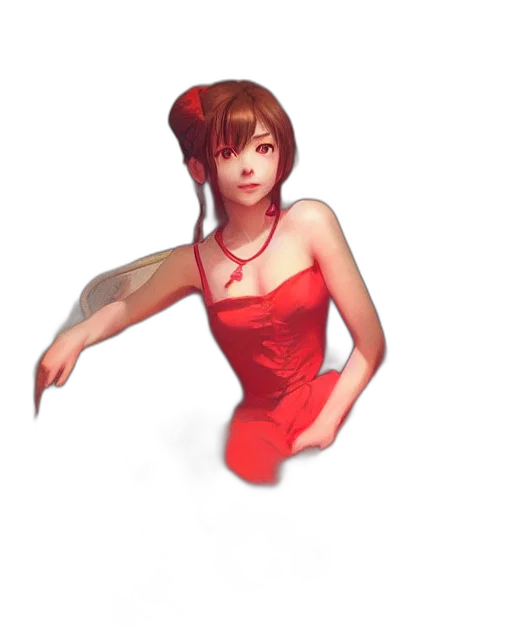dress, staff, robot, face transparent PNG cut-out