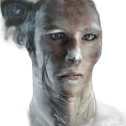 face, mask, robot, dragon, concept art, photorealistic, fantasy art, 3d render transparent PNG cut-out