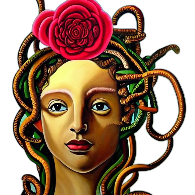crown, face, mask, flower, fantasy art, concept art, pixel art, photorealistic transparent PNG cut-out