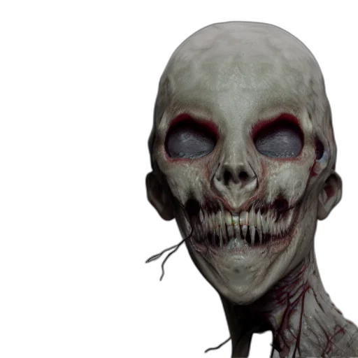 face, mask, creature, concept art transparent PNG cut-out