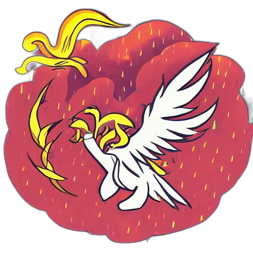 dragon, staff, pixel art, fantasy art transparent PNG cut-out