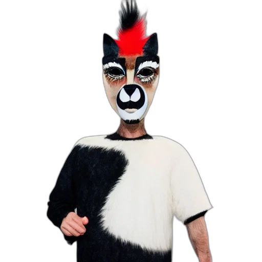 mask, animal, creature, jacket transparent PNG cut-out