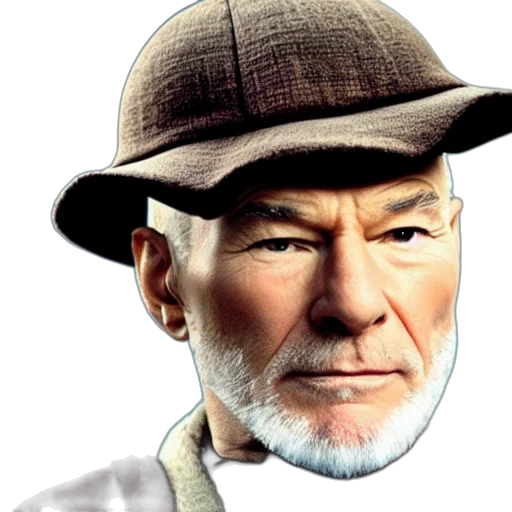 hat, face, staff, photorealistic transparent PNG cut-out