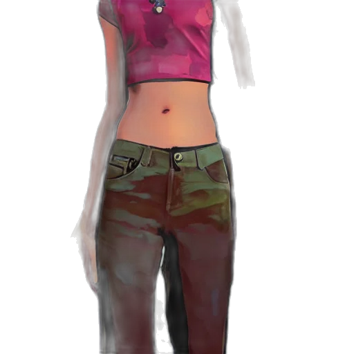 jacket, staff, concept art, 3d render transparent PNG cut-out