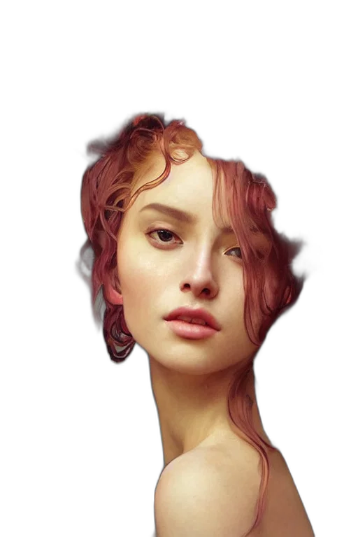 face, crown, hair, jewelry transparent PNG cut-out