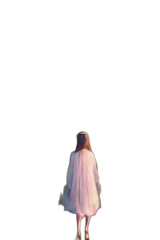 dress, hair, jacket, creature transparent PNG cut-out