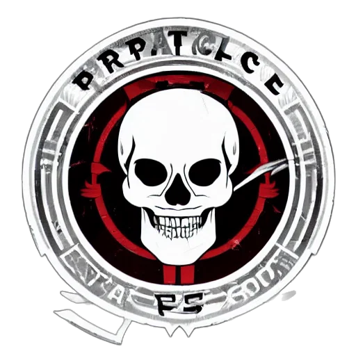 face, comic book art, concept art, pirate, skull, professional, esports, logo transparent PNG cut-out