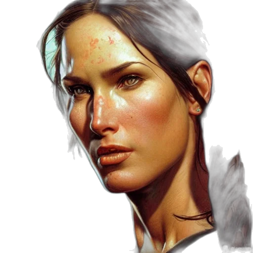 face, staff, photorealistic, fantasy art, concept art, oil painting, earth tones, golden transparent PNG cut-out