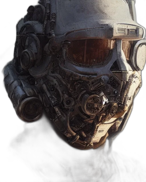 mask, face, robot, jacket, 3d render, concept art, photorealistic, cyberpunk transparent PNG cut-out
