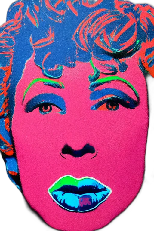 face, photorealistic, cartoon, comic book art, vaporwave, neon lights, neon, colorful transparent PNG cut-out