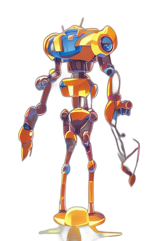 robot, weapon, staff, concept art transparent PNG cut-out