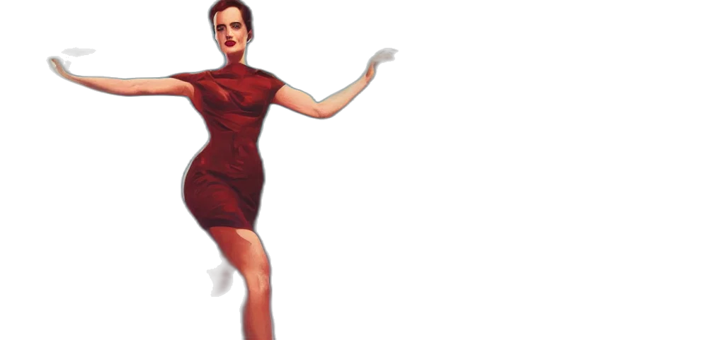 dress, staff, creature, face transparent PNG cut-out