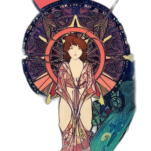 dress, jewelry, fantasy art, concept art, pixel art, anime, tarot, cards transparent PNG cut-out
