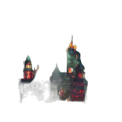 building, crown, dragon, mask, concept art, pixel art, watercolor, fantasy art transparent PNG cut-out