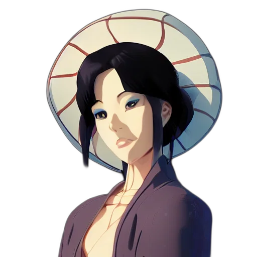 hat, staff, dress, face transparent PNG cut-out