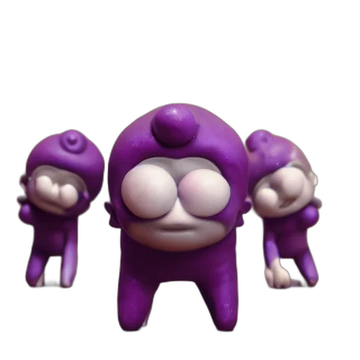 creature, robot, animal, weapon, 3d render, concept art, pixel art, purple transparent PNG cut-out
