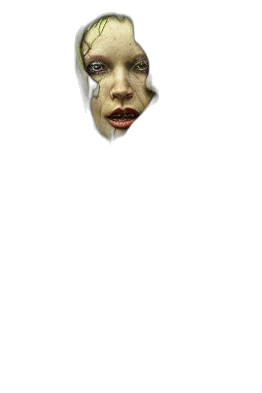 face, mask, creature, staff transparent PNG cut-out