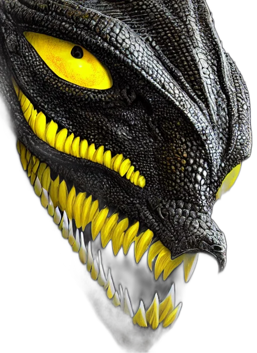 dragon, mask, creature, 3d render transparent PNG cut-out