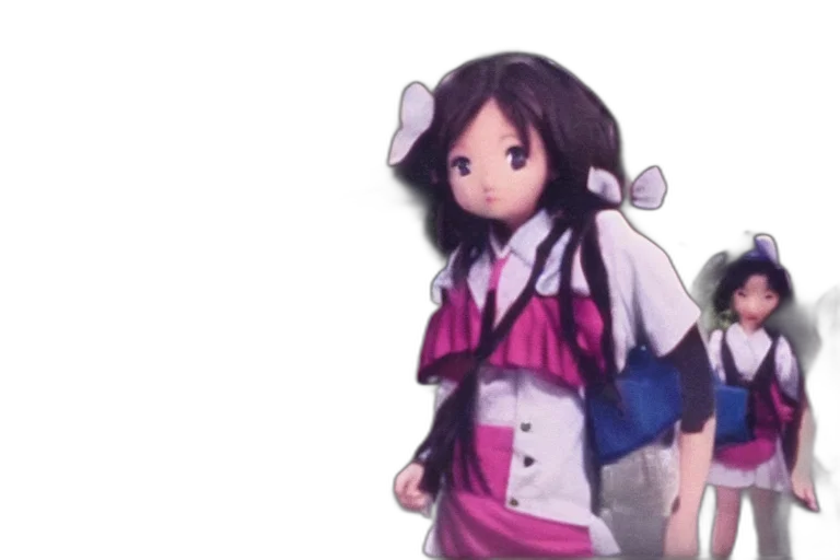 dress, creature, jacket, staff, anime, concept art, 3d render, cartoon transparent PNG cut-out
