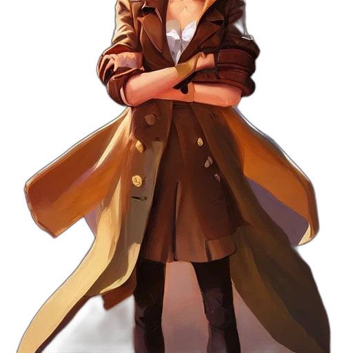 jacket, staff, weapon, dress transparent PNG cut-out