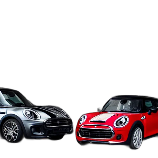 car, mini, cooper, mixed transparent PNG cut-out