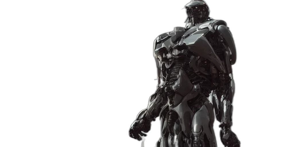 robot, concept art, 3d render, comic book art transparent PNG cut-out