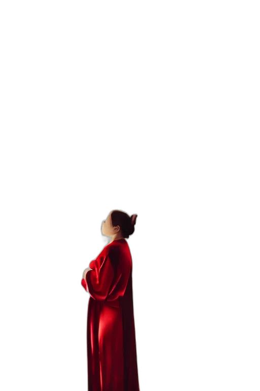 dress, jacket, staff, umbrella transparent PNG cut-out