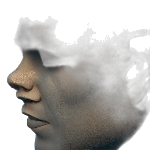 mask, face, hat, hair, photorealistic, 3d render, concept art, fantasy art transparent PNG cut-out