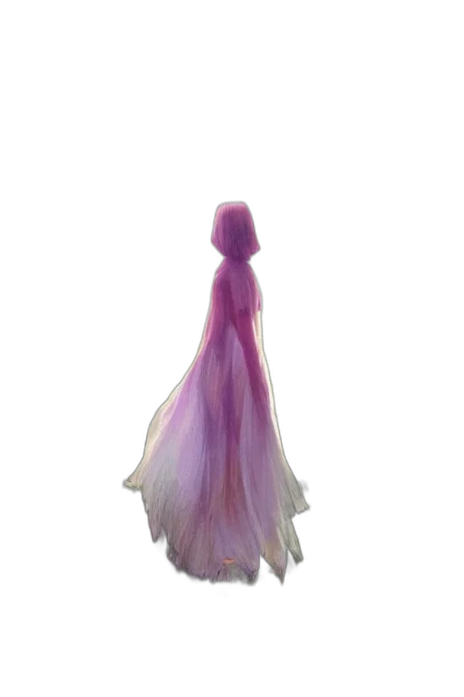 dress, hair, creature, crown, concept art, 3d render, fantasy art, watercolor transparent PNG cut-out