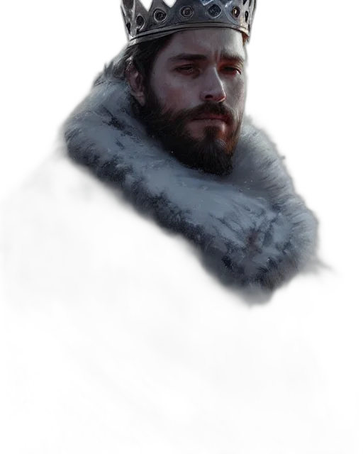 face, crown, jacket, creature transparent PNG cut-out
