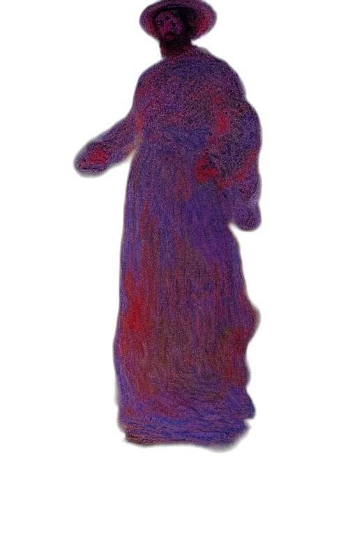 dress, hair, staff, mask transparent PNG cut-out