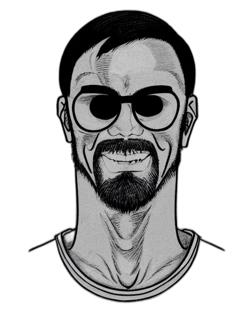 face, mask, comic book art, cartoon, concept art, anime, amateur, ink transparent PNG cut-out