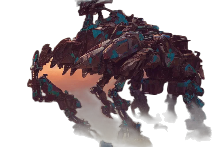 dragon, robot, creature, animal, concept art, fantasy art, 3d render, pixel art transparent PNG cut-out