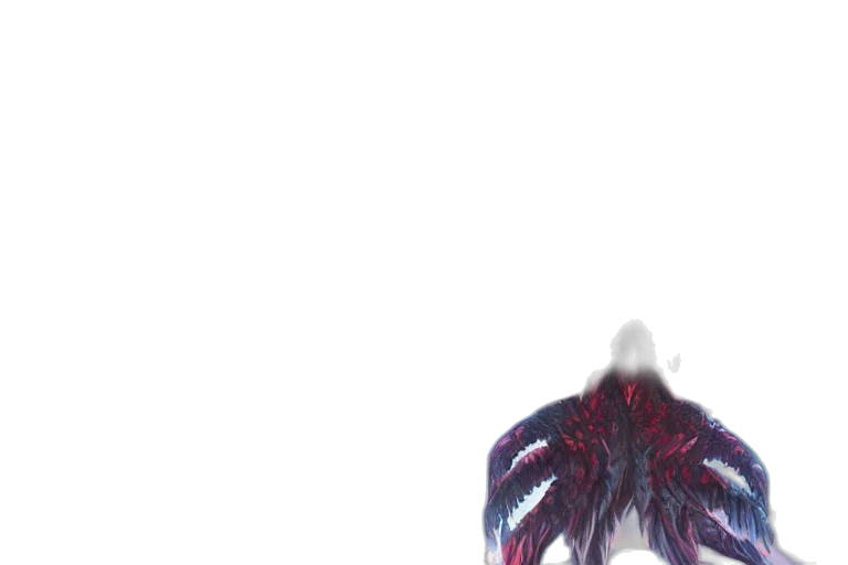 creature, dragon, hair, mask transparent PNG cut-out