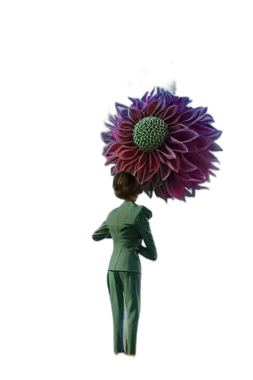 flower, umbrella, hat, staff, 3d render, concept art, photorealistic, fantasy art transparent PNG cut-out