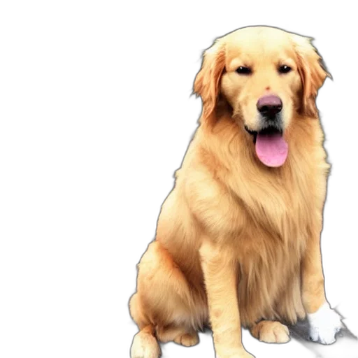animal, photorealistic, watercolor, 3d render, pixel art, golden, retriever, man transparent PNG cut-out