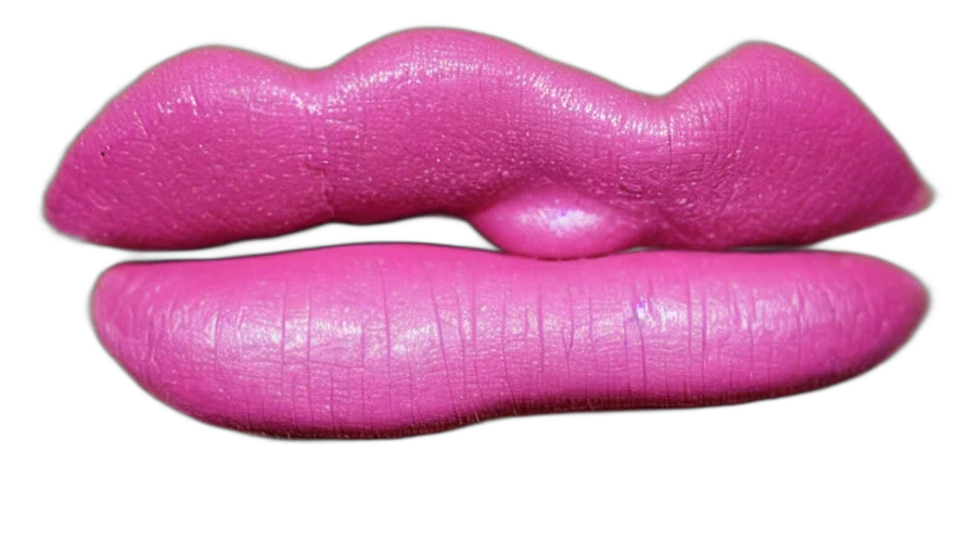 3d render, pink, lips transparent PNG cut-out
