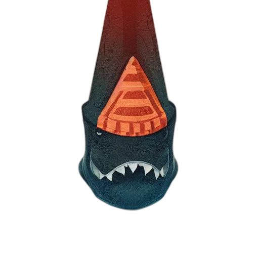hat, umbrella, shoes, mask, concept art, 3d render, pixel art, fantasy art transparent PNG cut-out